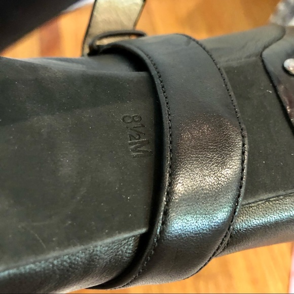 Michael Kors Leather Platform Stiletto Boots Detachable Studded Harness Sz 8.5 - Picture 9 of 16